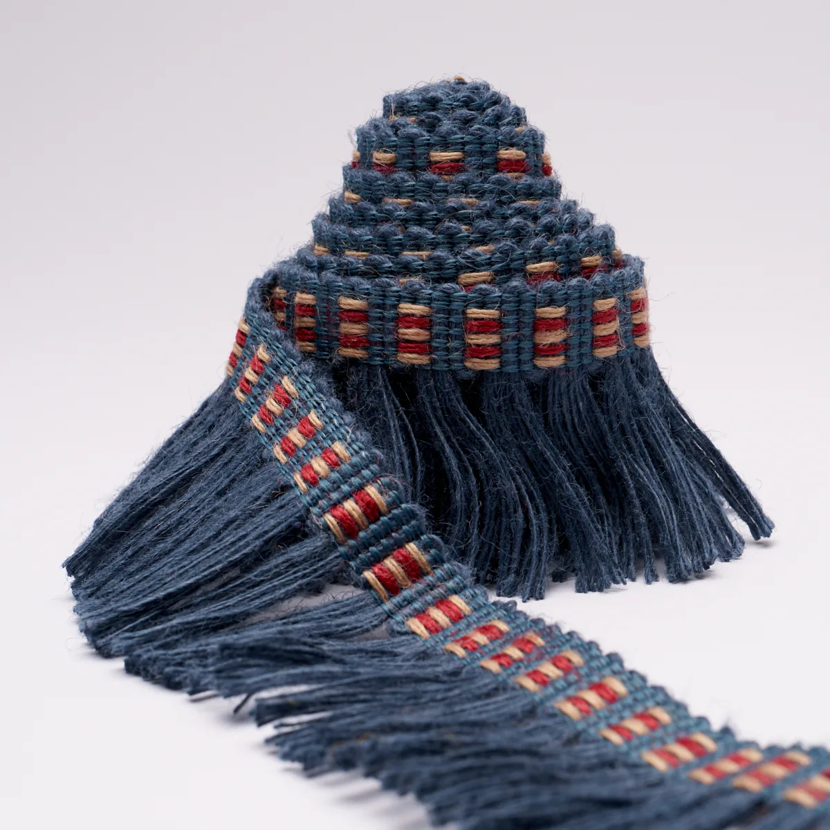85561 | Country Fringe - Denim Schumacher Country Fringe trim in Denim (85561)