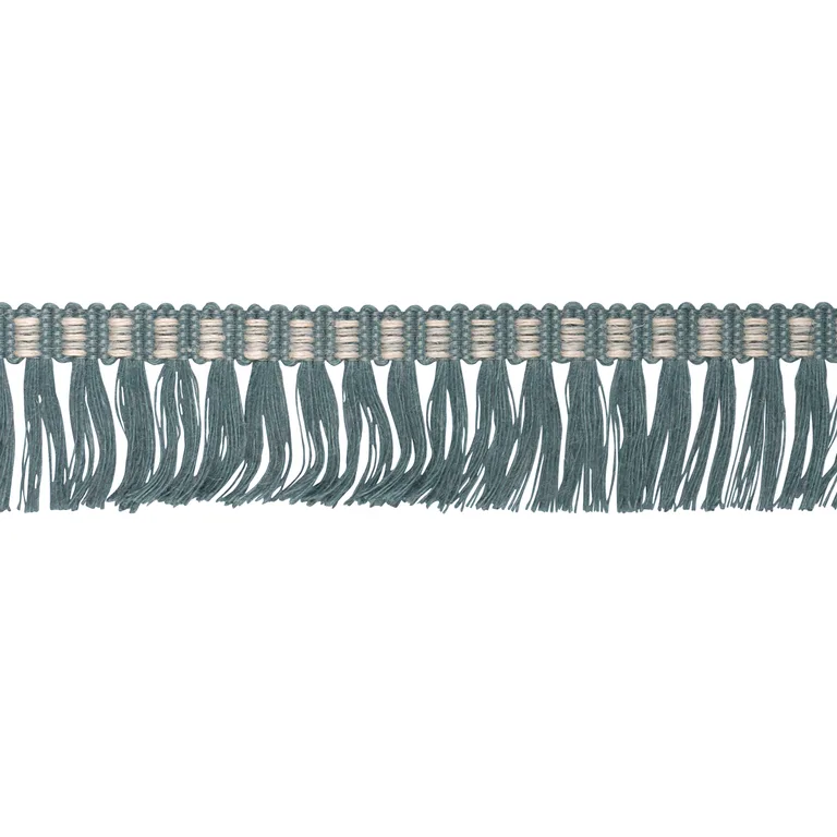 Schumacher Country Fringe trim in Teal (85562)