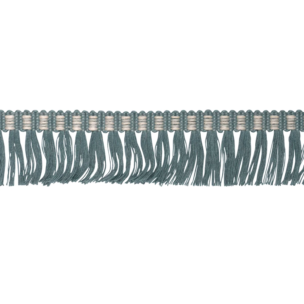 Schumacher Country Fringe trim in Teal (85562)