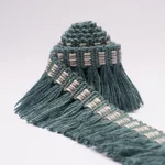 85562 | Country Fringe - Teal Schumacher Country Fringe trim in Teal (85562)