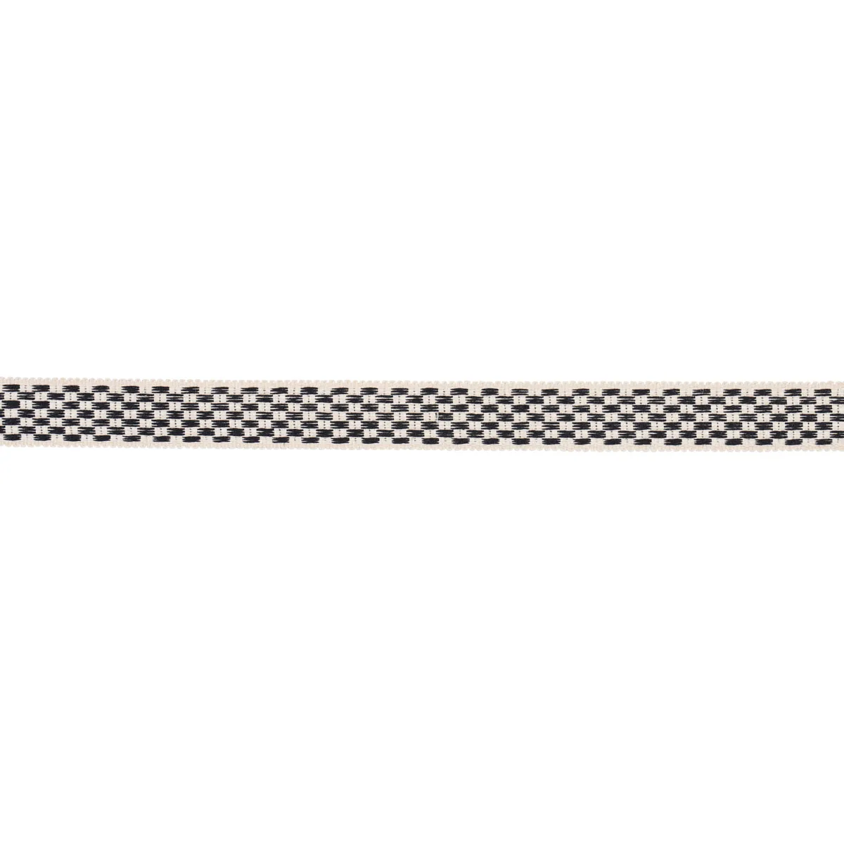 Schumacher Crawford Check Tape Medium trim in Basalt (81633)