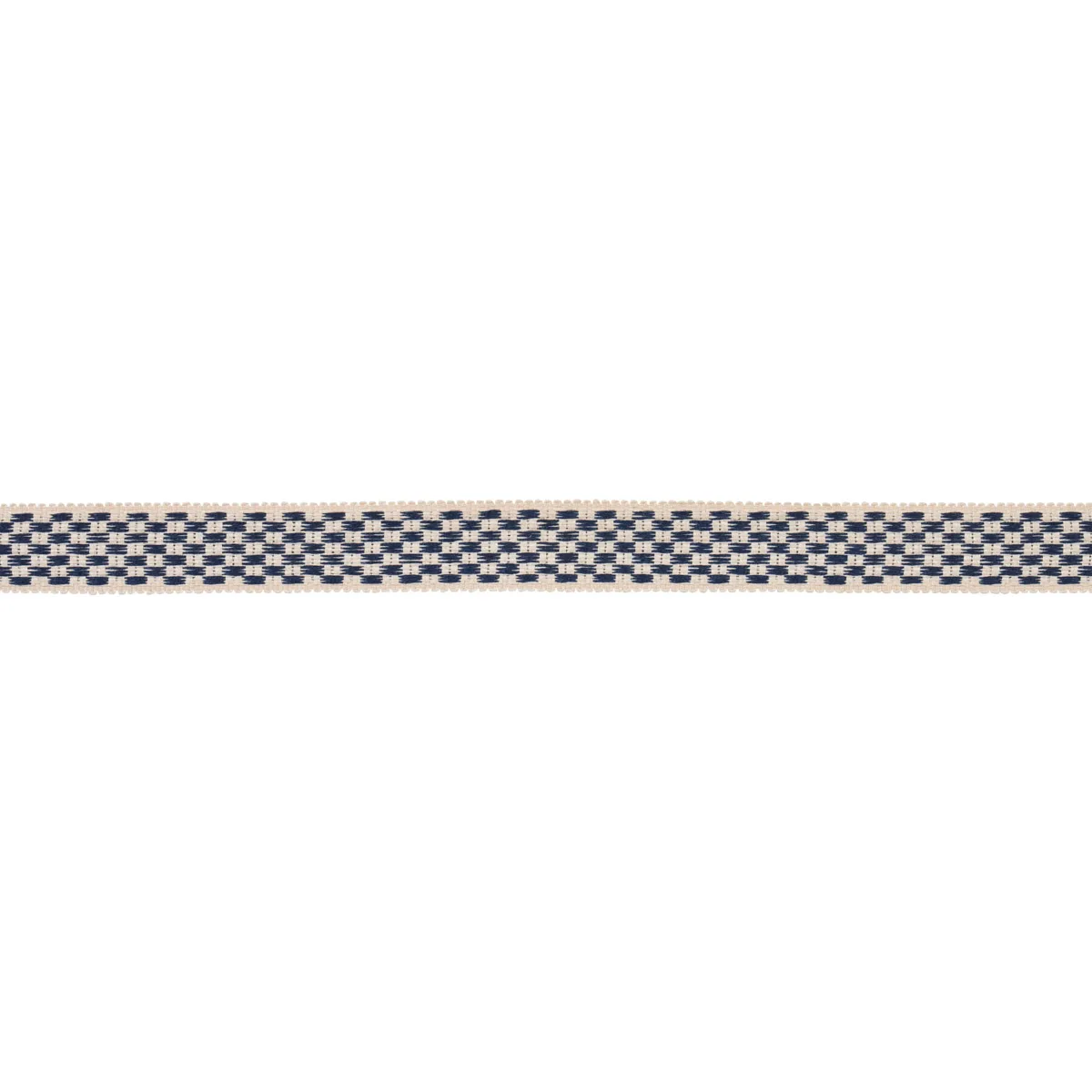 Schumacher Crawford Check Tape Medium trim in Indigo (81630)