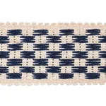Schumacher Crawford Check Tape Medium trim in Indigo (81630)