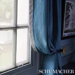 Schumacher Crawford Check Tape Medium trim in Indigo (81630)