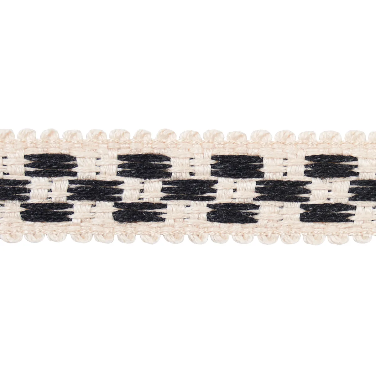 Schumacher Crawford Check Tape Narrow trim in Basalt (81623)