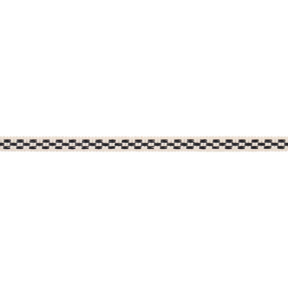 Schumacher Crawford Check Tape Narrow trim in Basalt (81623)