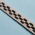 81623 | Crawford Check Tape Narrow - Basalt Schumacher Crawford Check Tape Narrow trim in Basalt (81623)