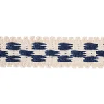 81620 | Crawford Check Tape Narrow - Indigo Schumacher Crawford Check Tape Narrow trim in Indigo (81620)