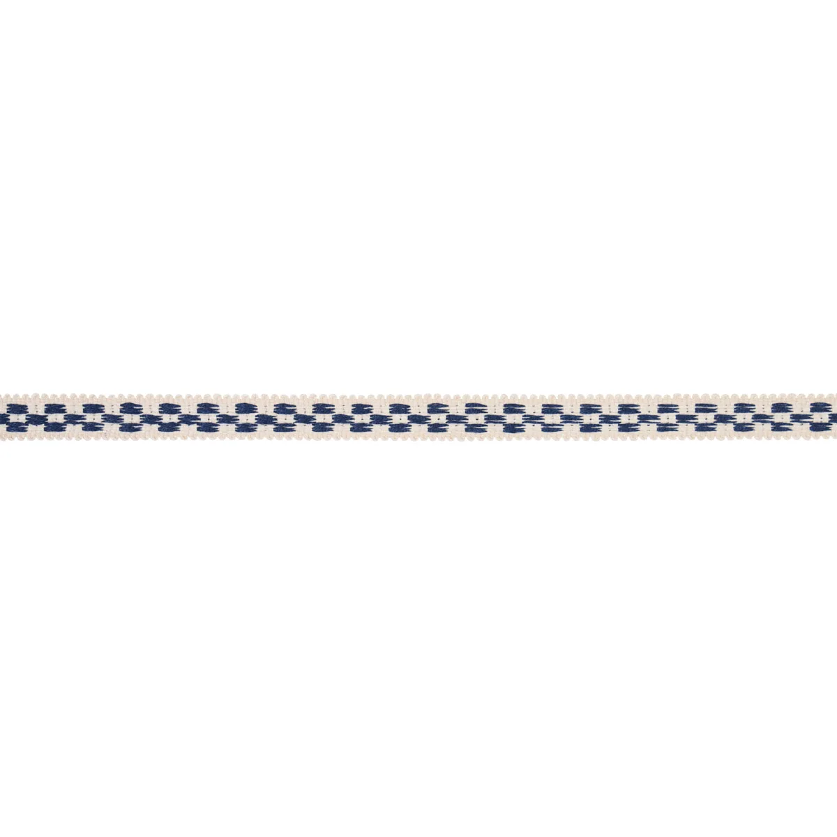 Schumacher Crawford Check Tape Narrow trim in Indigo (81620)