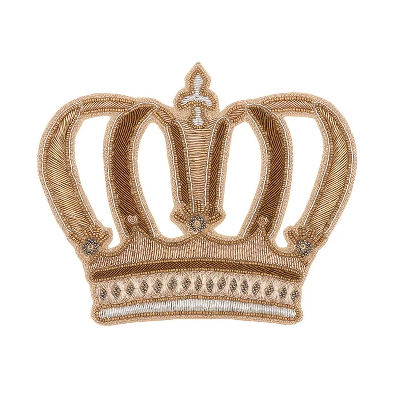 Schumacher Crown Appliqué trim in Gold (73330)