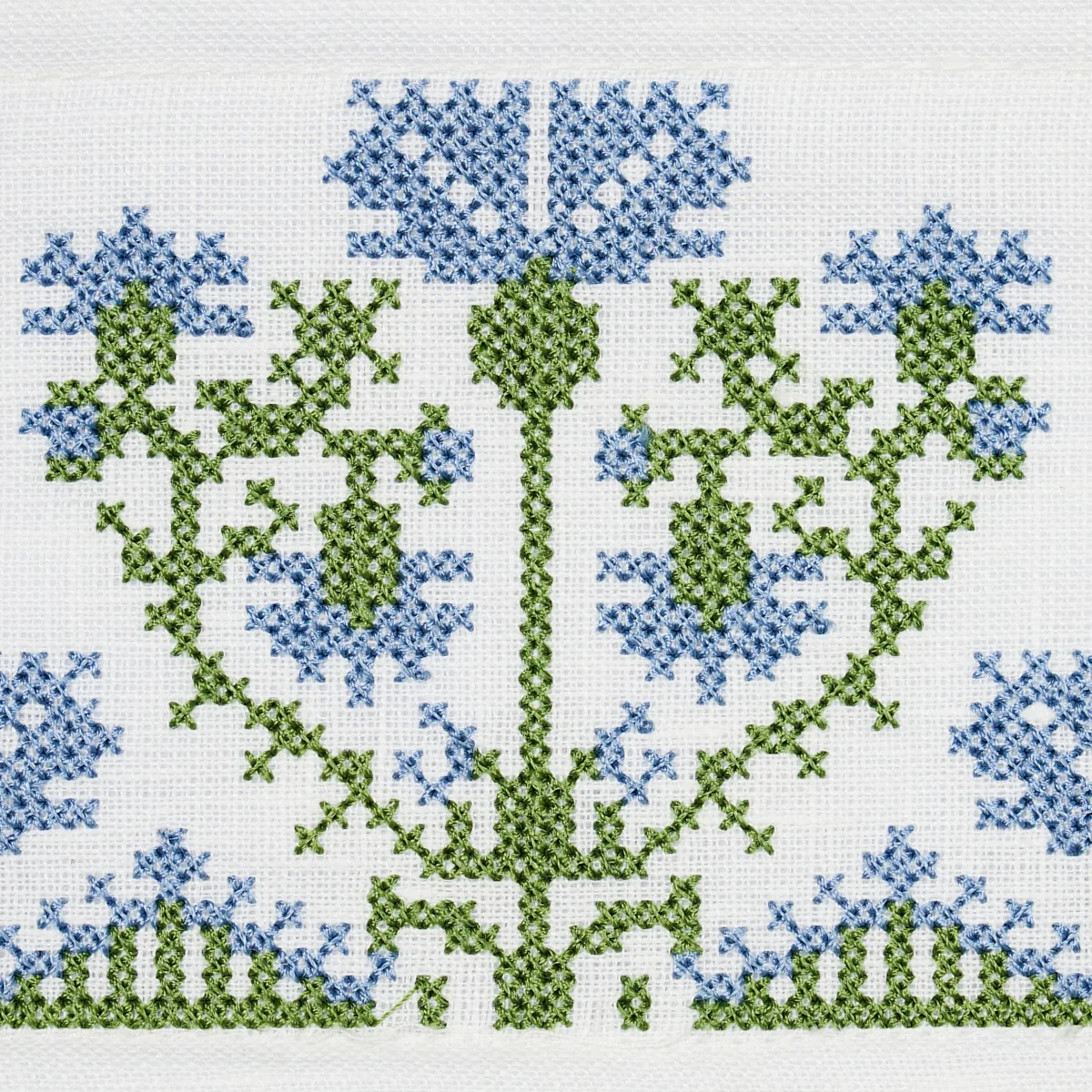81661 | Custis Embroidered Tape - Chesapeake Schumacher Custis Embroidered Tape trim in Chesapeake (81661)