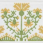 81663 | Custis Embroidered Tape - Marigold Schumacher Custis Embroidered Tape trim in Marigold (81663)