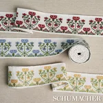 81663 | Custis Embroidered Tape - Marigold Schumacher Custis Embroidered Tape trim in Marigold (81663)