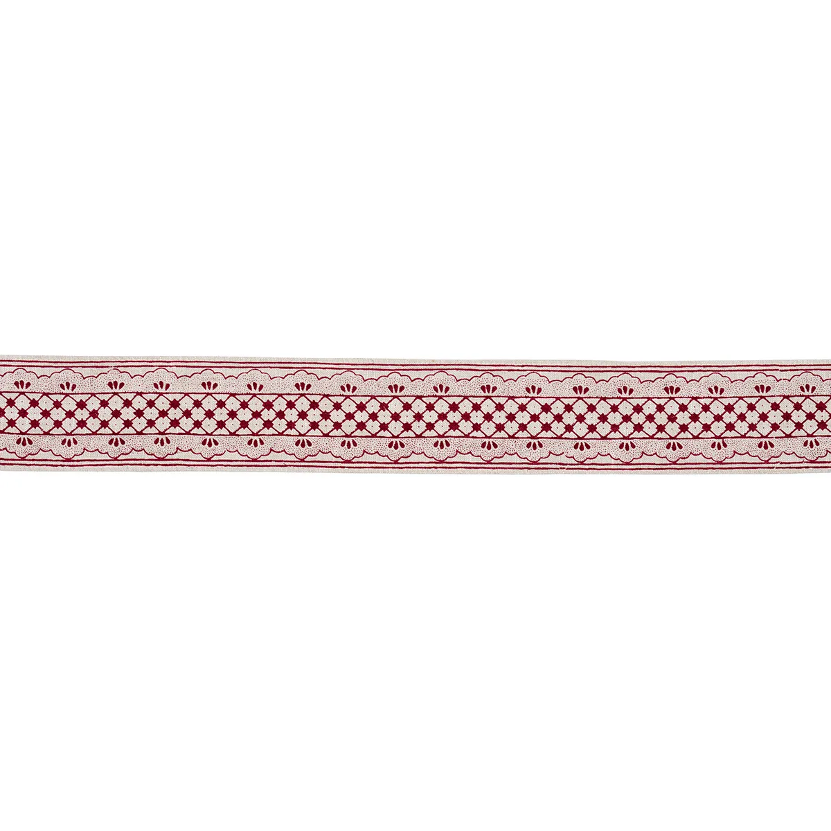 81651 | Davison Scalloped Tape - Crimson Schumacher Davison Scalloped Tape trim in Crimson (81651)