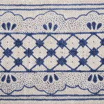 81650 | Davison Scalloped Tape - Washington Blue Schumacher Davison Scalloped Tape trim in Washington Blue (81650)