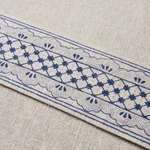 81650 | Davison Scalloped Tape - Washington Blue Schumacher Davison Scalloped Tape trim in Washington Blue (81650)
