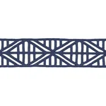 86282 | Diamond Lattice - Navy Schumacher Diamond Lattice trim in Navy (86282)