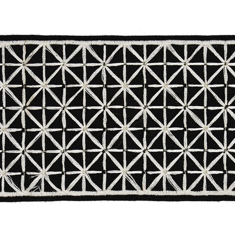 Schumacher Directoire Tape trim in Black (68646)