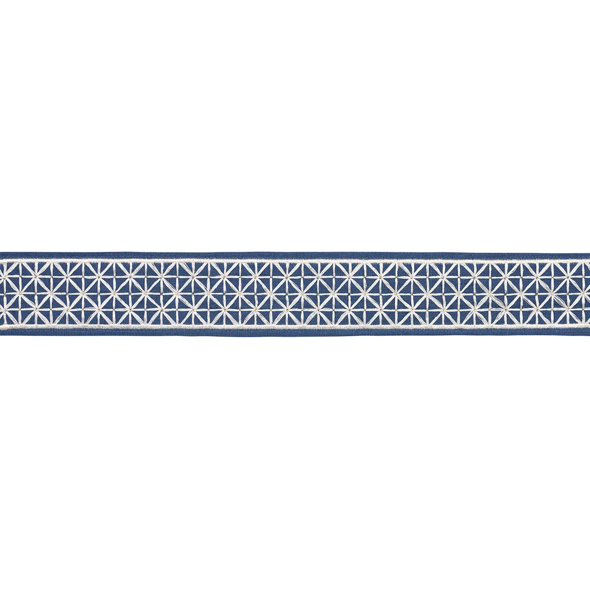Schumacher Directoire Tape Narrow trim in Bleu Marine (83854)