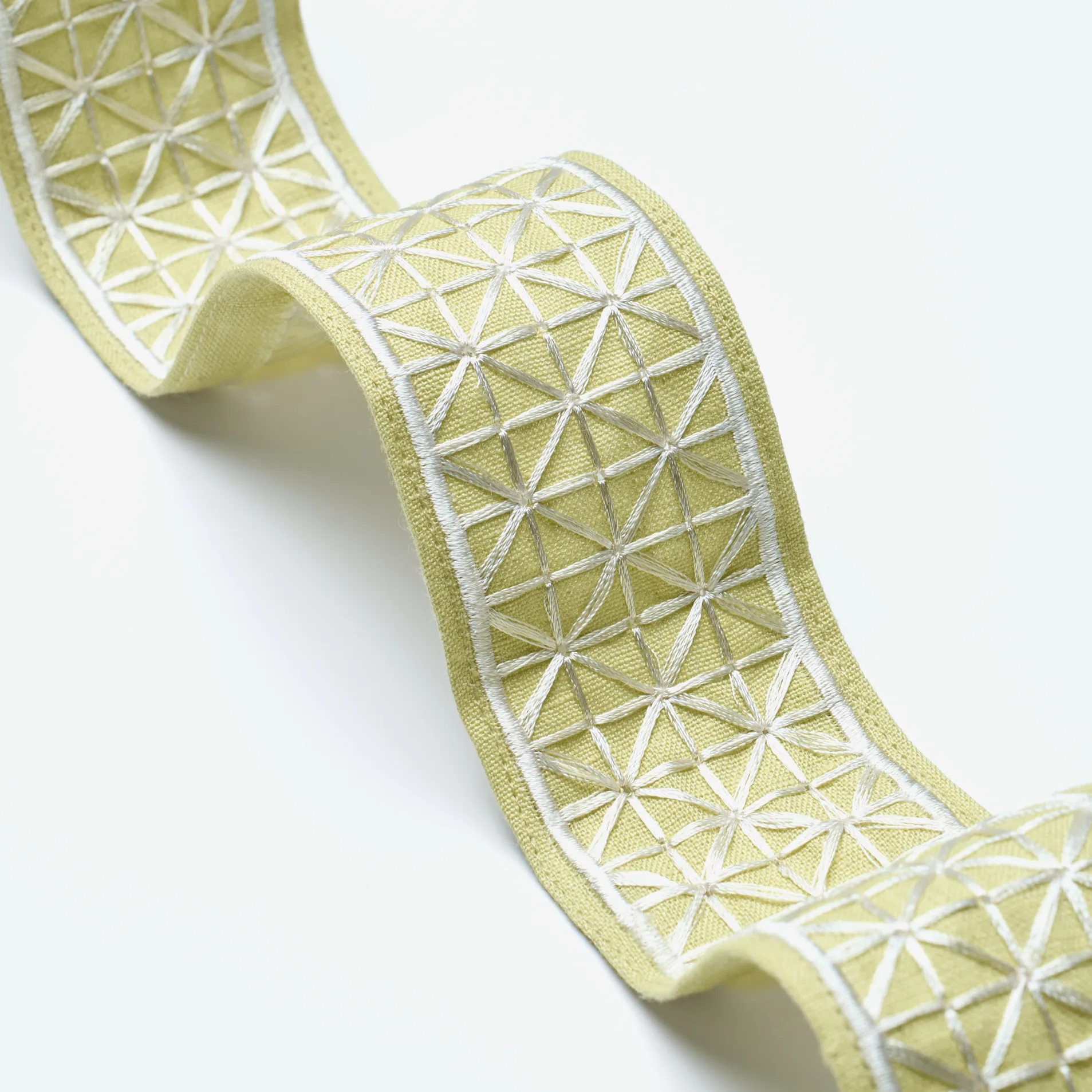 Schumacher Directoire Tape Narrow trim in Citron (83853)