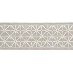 83850 | Directoire Tape Narrow - Ivory on Natural Schumacher Directoire Tape Narrow trim in Ivory on Natural (83850)