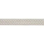 83850 | Directoire Tape Narrow - Ivory on Natural Schumacher Directoire Tape Narrow trim in Ivory on Natural (83850)