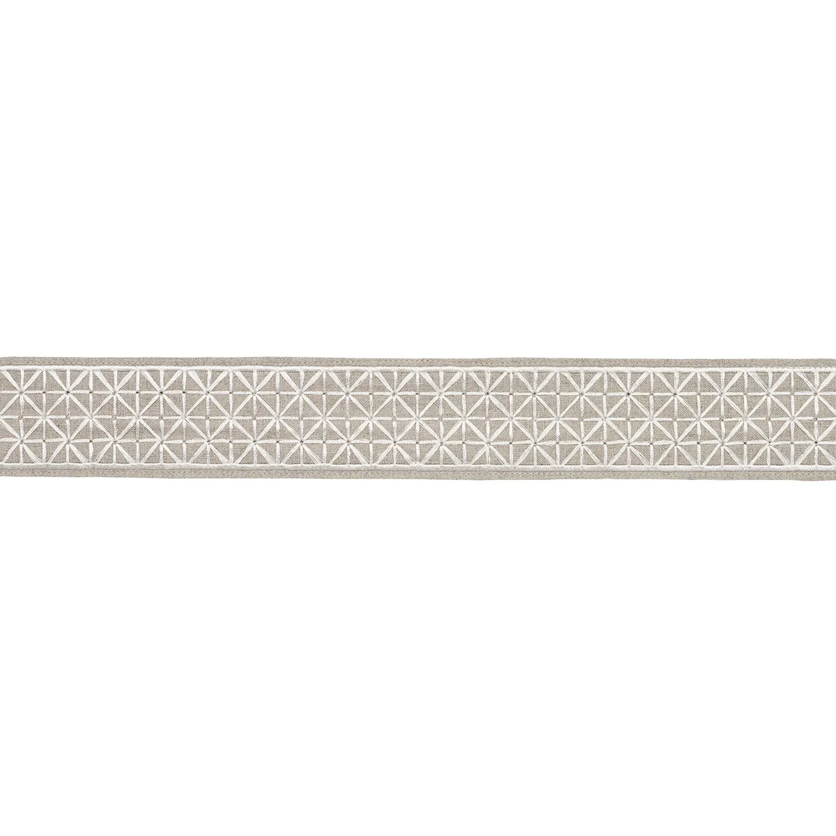 Schumacher Directoire Tape Narrow trim in Ivory on Natural (83850)