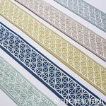 83850 | Directoire Tape Narrow - Ivory on Natural Schumacher Directoire Tape Narrow trim in Ivory on Natural (83850)