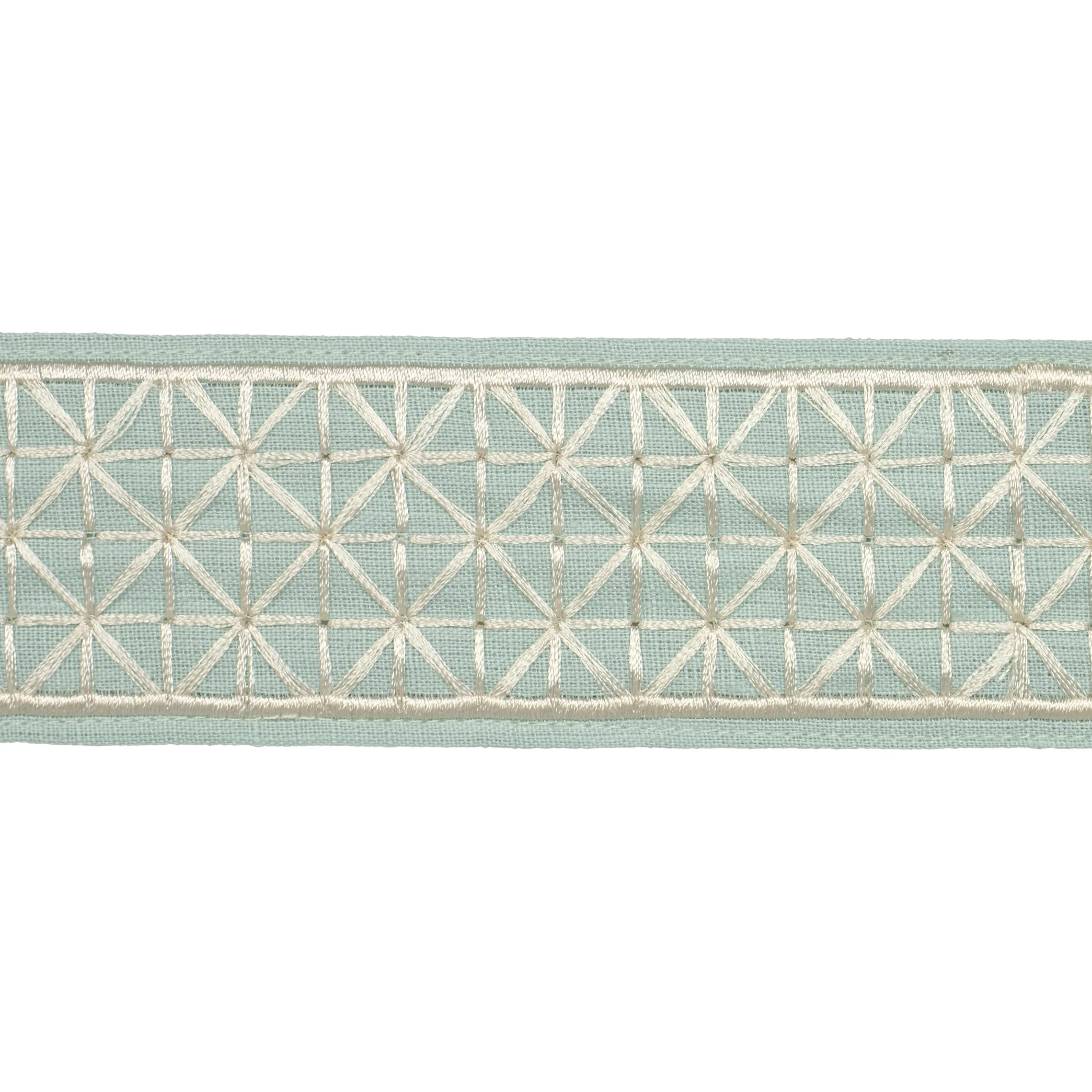 Schumacher Directoire Tape Narrow trim in Teal (83852)
