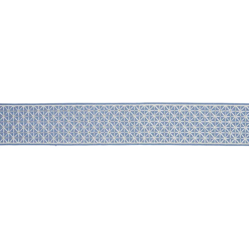 Schumacher Directoire Tape trim in Sky (68647)