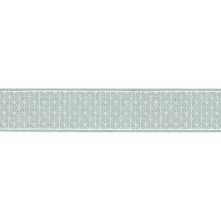 Schumacher Directoire Tape trim in Teal (68641)