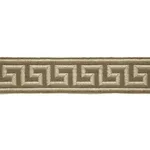 65560 | Dominique Linen Tape - Greige Schumacher Dominique Linen Tape trim in Greige (65560)