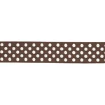 86294 | Dotted Embroidered Tape - Brown Schumacher Dotted Embroidered Tape trim in Brown (86294)