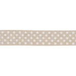 86290 | Dotted Embroidered Tape - Natural Schumacher Dotted Embroidered Tape trim in Natural (86290)