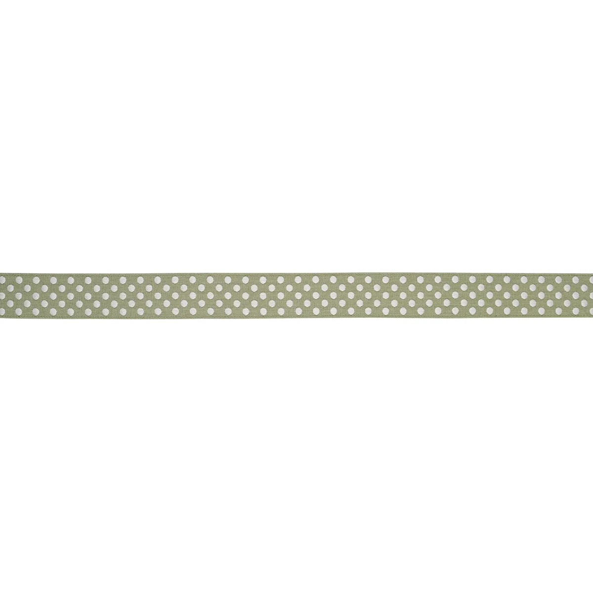 Schumacher Dotted Embroidered Tape trim in Sage (86293)