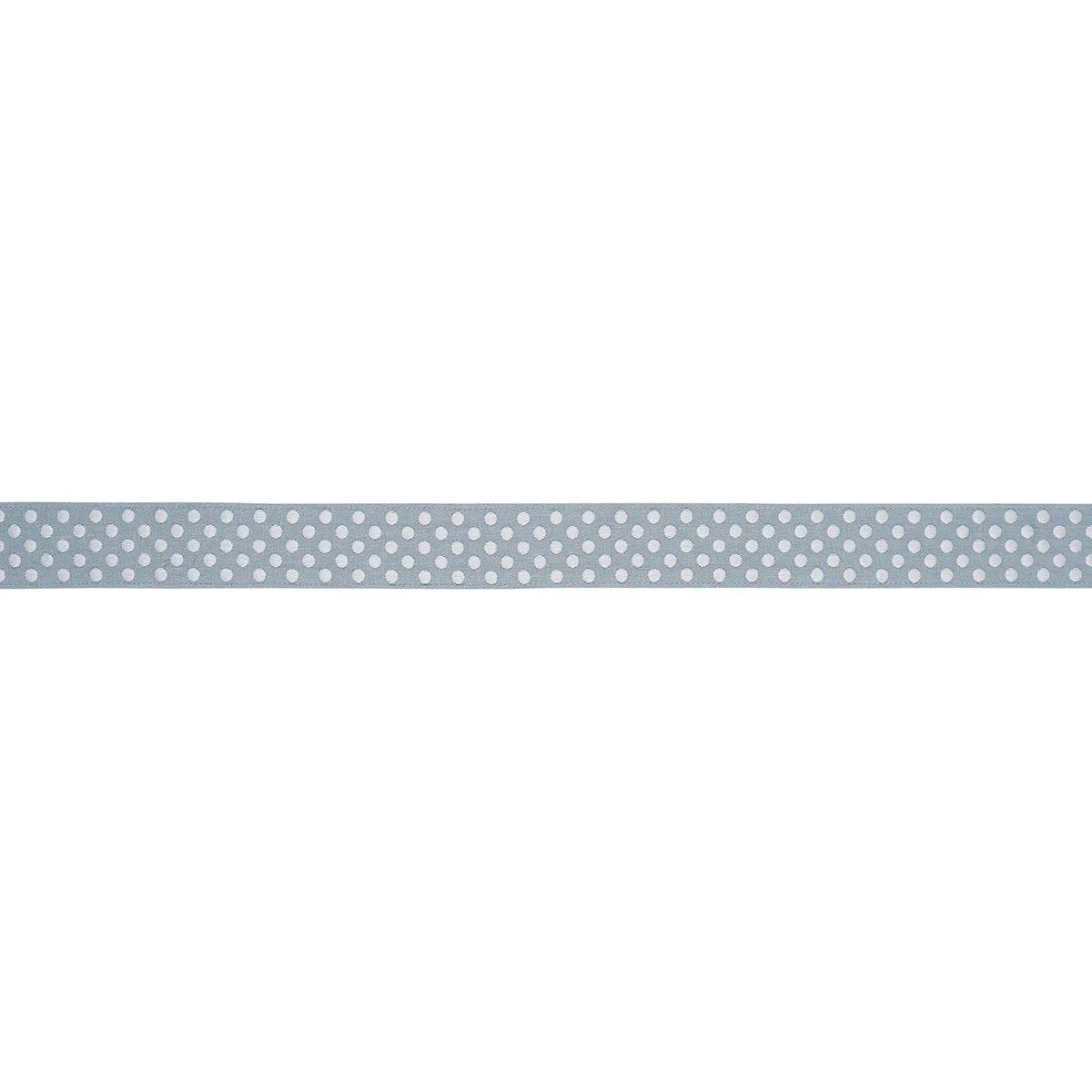Schumacher Dotted Embroidered Tape trim in Sky (86292)