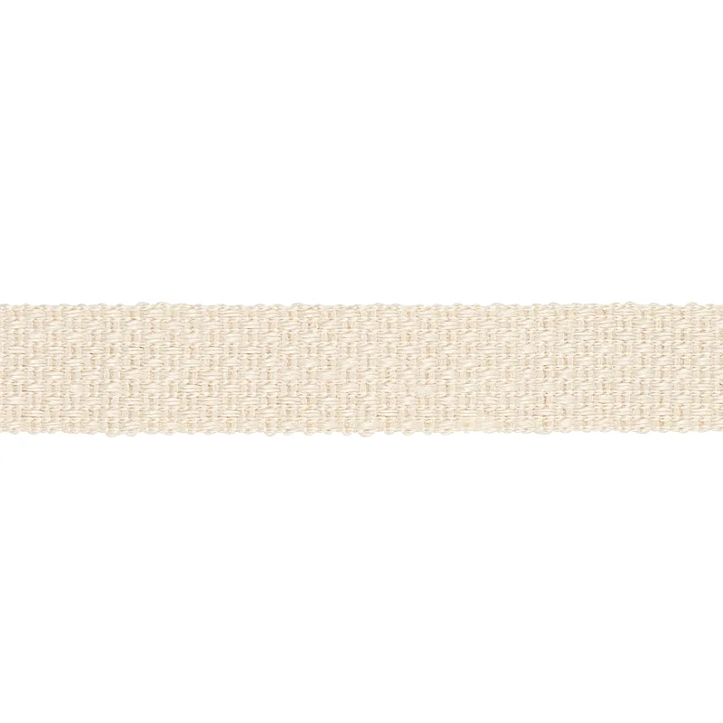 Schumacher Duval Jute Tape trim in Ivory (80070)