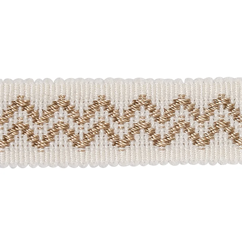 Schumacher Ebba Tape trim in Ivory (80293)