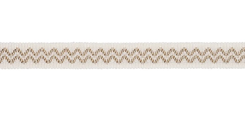 Schumacher Ebba Tape trim in Ivory (80293)