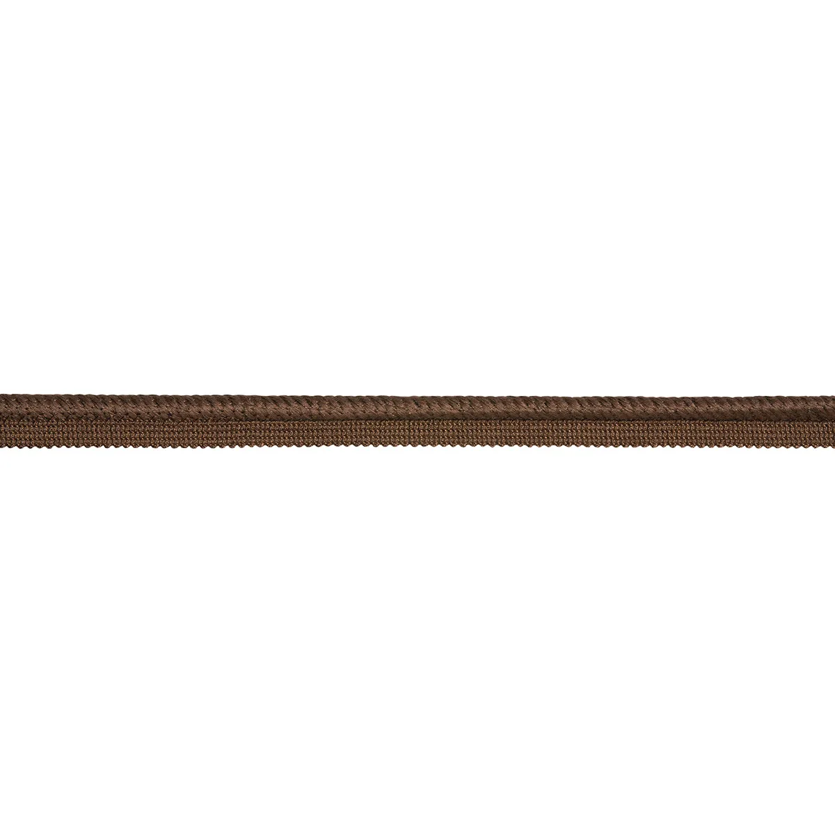 Schumacher Edmond Linen Lip Cord trim in Brown (65412)