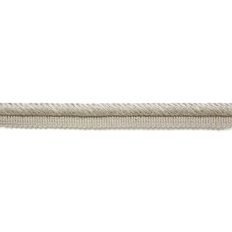 Schumacher Edmond Linen Lip Cord trim in Greige (65411)