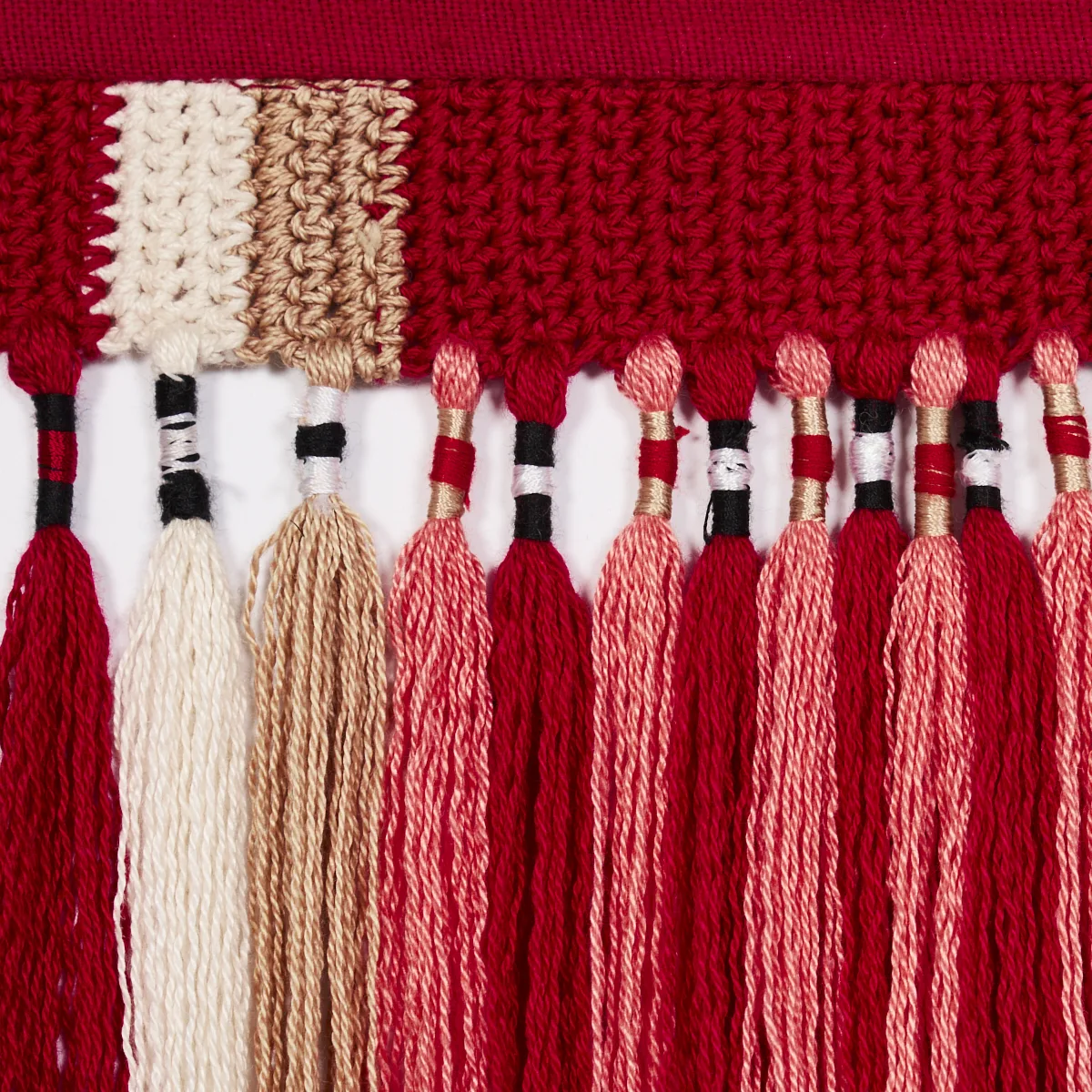 82520 | El Morocco Handmade Tassel Trim - Warm Multi Schumacher El Morocco Handmade Tassel Trim in Warm Multi (82520)