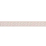 74689 | Etienne Silk Greek Key Narrow - Blush Schumacher Etienne Silk Greek Key Narrow trim in Blush (74689)