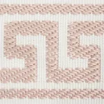 74689 | Etienne Silk Greek Key Narrow - Blush Schumacher Etienne Silk Greek Key Narrow trim in Blush (74689)