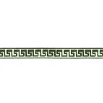 74687 | Etienne Silk Greek Key Narrow - Emerald Schumacher Etienne Silk Greek Key Narrow trim in Emerald (74687)