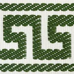 74687 | Etienne Silk Greek Key Narrow - Emerald Schumacher Etienne Silk Greek Key Narrow trim in Emerald (74687)
