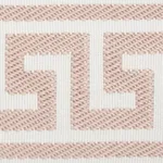 74709 | Etienne Silk Greek Key Wide - Blush Schumacher Etienne Silk Greek Key Wide trim in Blush (74709)