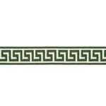 74707 | Etienne Silk Greek Key Wide - Emerald Schumacher Etienne Silk Greek Key Wide trim in Emerald (74707)