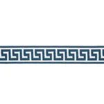 74706 | Etienne Silk Greek Key Wide - Navy Schumacher Etienne Silk Greek Key Wide trim in Navy (74706)