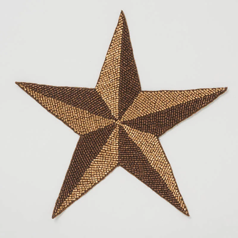 Schumacher Etoile Appliqué trim in Brass (76490)